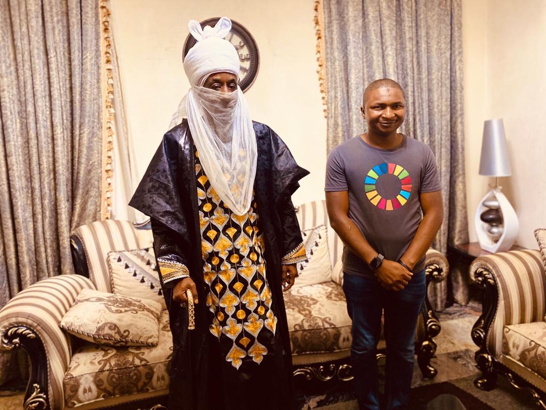 ummisy's tweet photo. UN SDGs Advocate, HRH Sanusi Lamido meets UN SDGs Award 🥇 Winner, Hamzat Lawal 🥰 earlier today to discuss girls’ education in Northern #Nigeria and made commitments to supporting Follow The Money. https://t.co/PY36893fvO