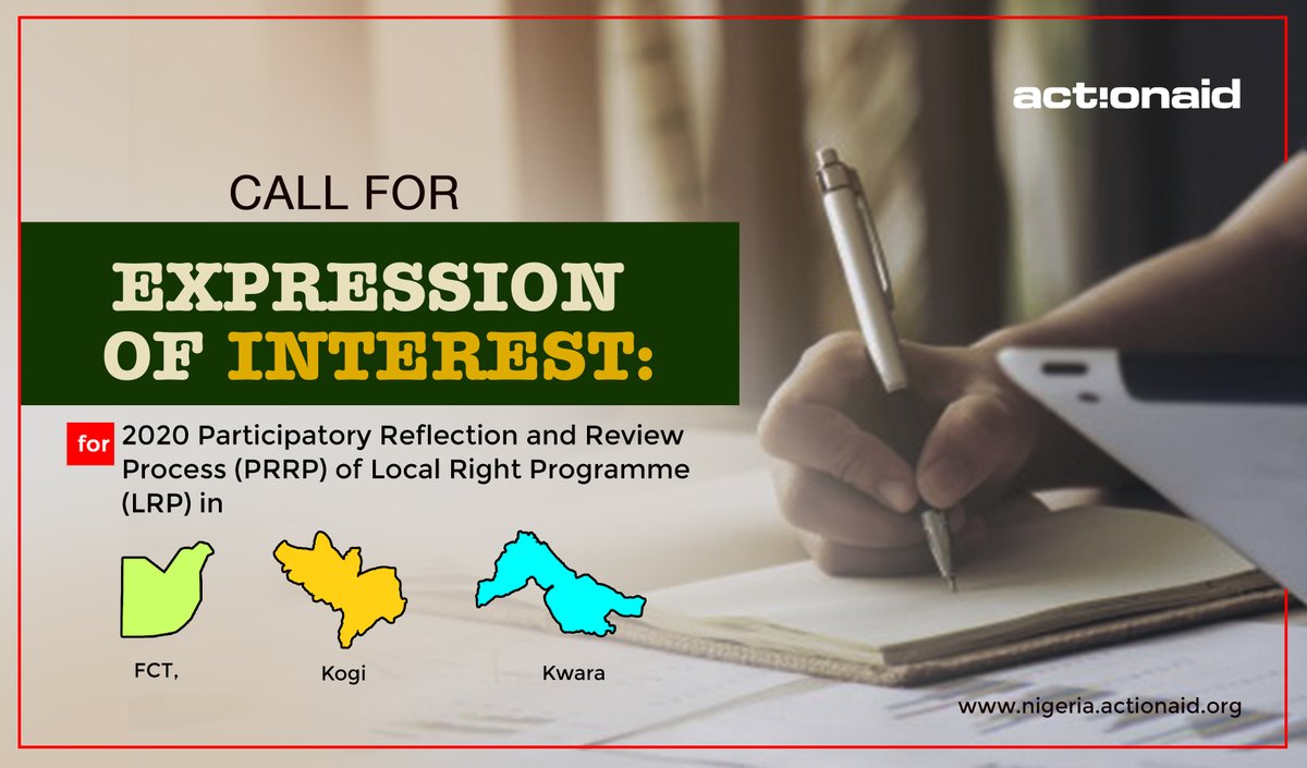 Do you have what it takes for the Participatory Reflection and Review Process of Local Right Programme in FCT, Kogi and Kwara? Then this is for you!

Details: bit.ly/3hgTYHO