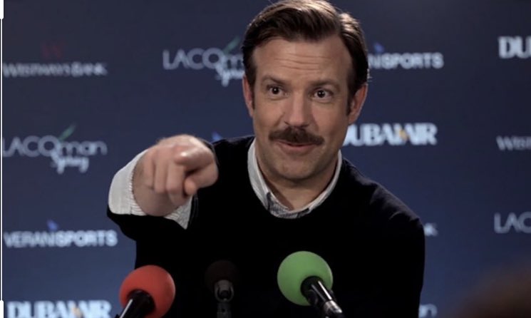 JasonRyanTV's tweet photo. Just sayin’. @chicagobulls should consider @TedLasso for their new head #coach position. @AppleTV @jasonsudeikis #chicagobulls #nba #apple #jasonsudeikis https://t.co/HcPBm6IUIz