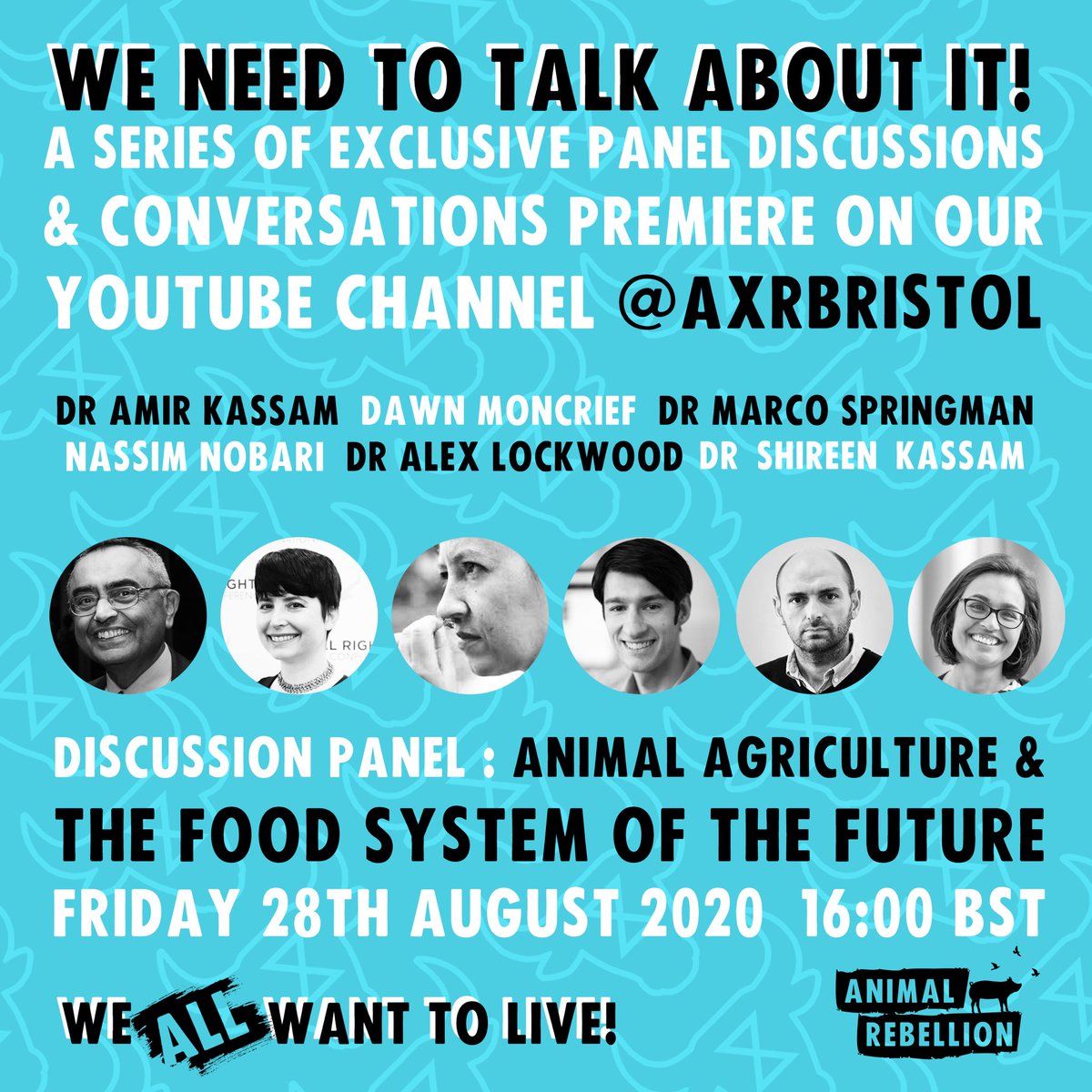 Our panel discussion « Food System of the Future » will be premiered on Friday. What a line up !!  💚🐷🌱🌍✊🏼💚

<a href="/AmirKassam1/">Amir Kassam</a> 
<a href="/ProVeg_Int/">ProVeg International</a>
<a href="/seedthecommons/">Seed the Commons</a> 
<a href="/alexlockwood/">Alex Lockwood</a> 
<a href="/shireenkassam1/">shireen kassam</a>
<a href="/oxfutureoffood/">Future of Food</a> 

Subscribe to our YT Channel ( link in bio )

#jointherebellion