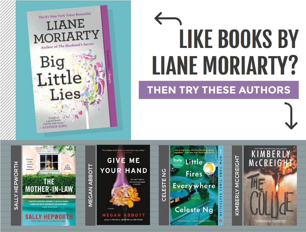 Lake County Public Library on Twitter "If liked Liane Moriarty