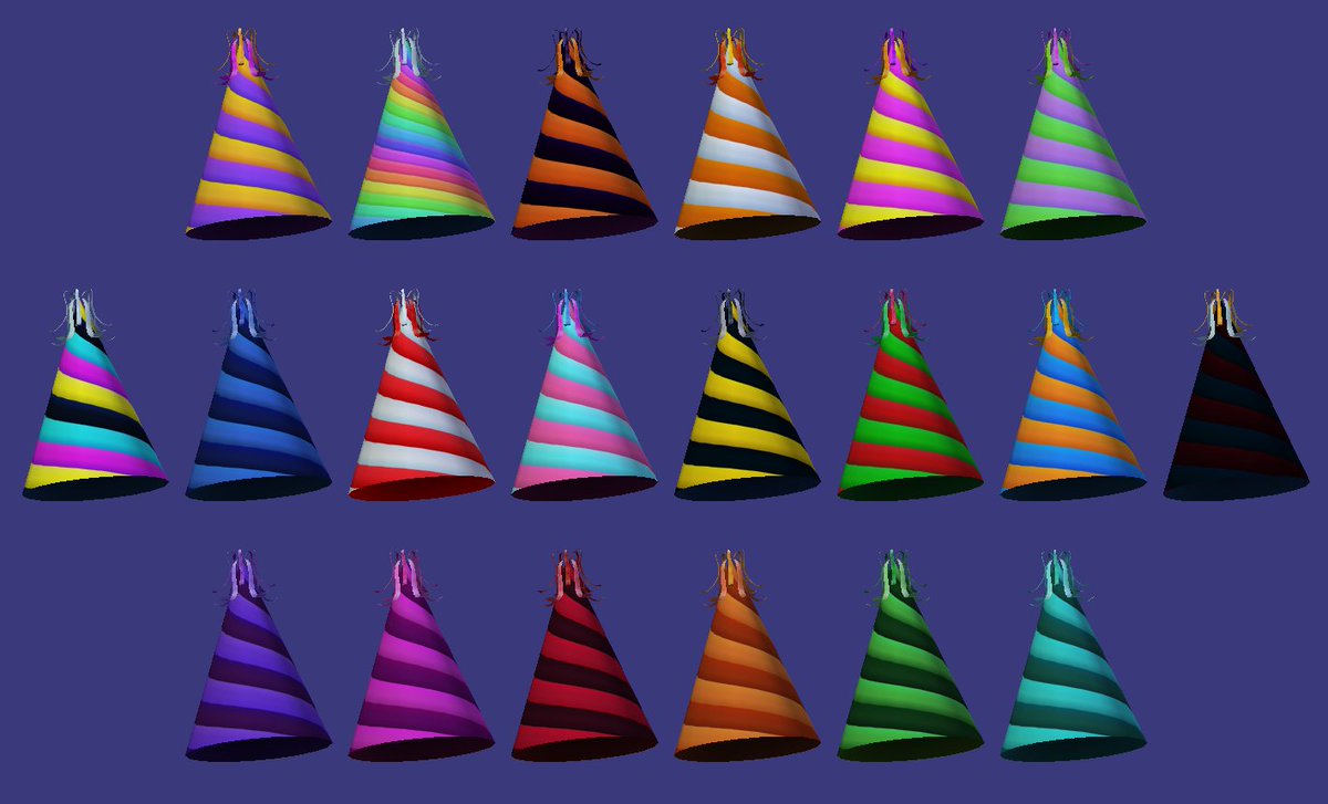 Ivy On Twitter One Ugc Idea I Ve Been Wanting To Make For Some Time Was Birthday Party Hats Noticed Roblox Hasn T Released Many Classic Party Hats Over The Years So I Figured - roblox cone hat
