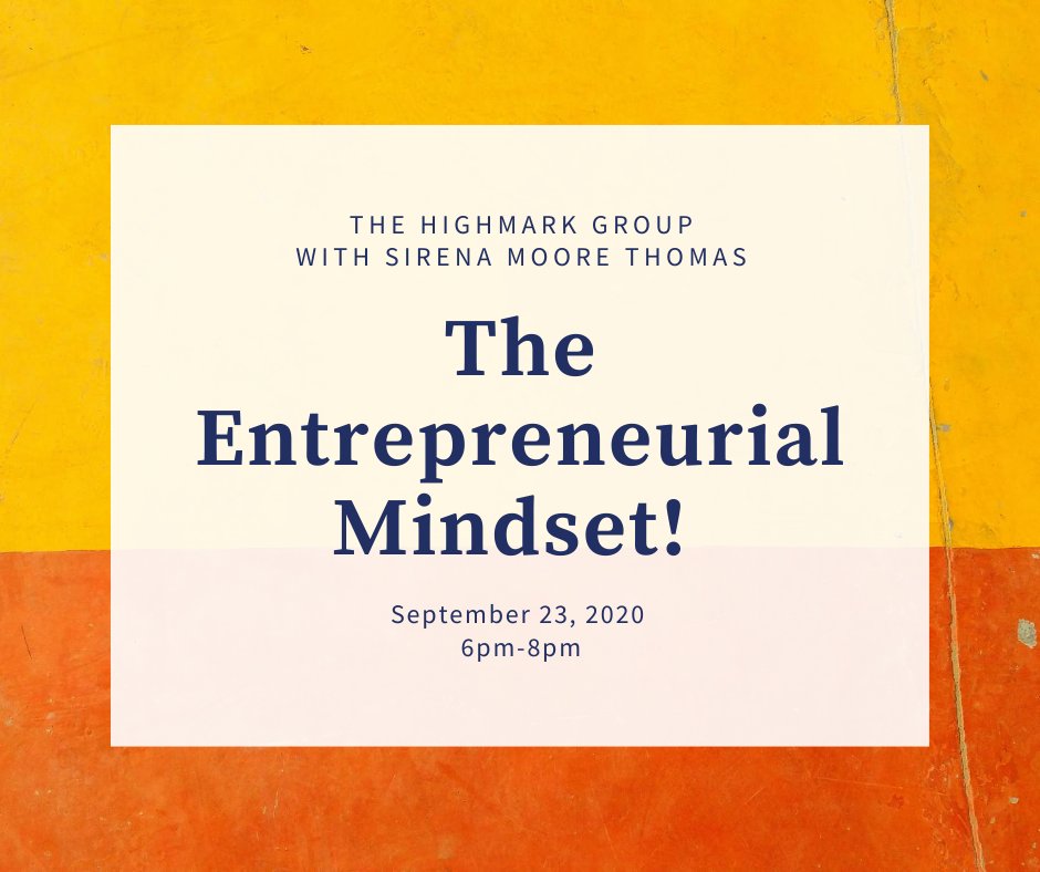 NC_WBC's tweet photo. As a continued part of supply chain management, it is important to have the right mindset to be a successful entrepreneur. This webinar will ensure you do!

Speaker(s): Sirena Moore-Thomas, The HighMark Group
Co-Sponsor(s):  WBCNC

https://t.co/DxuttAiTFl https://t.co/OaI4CoGWWa