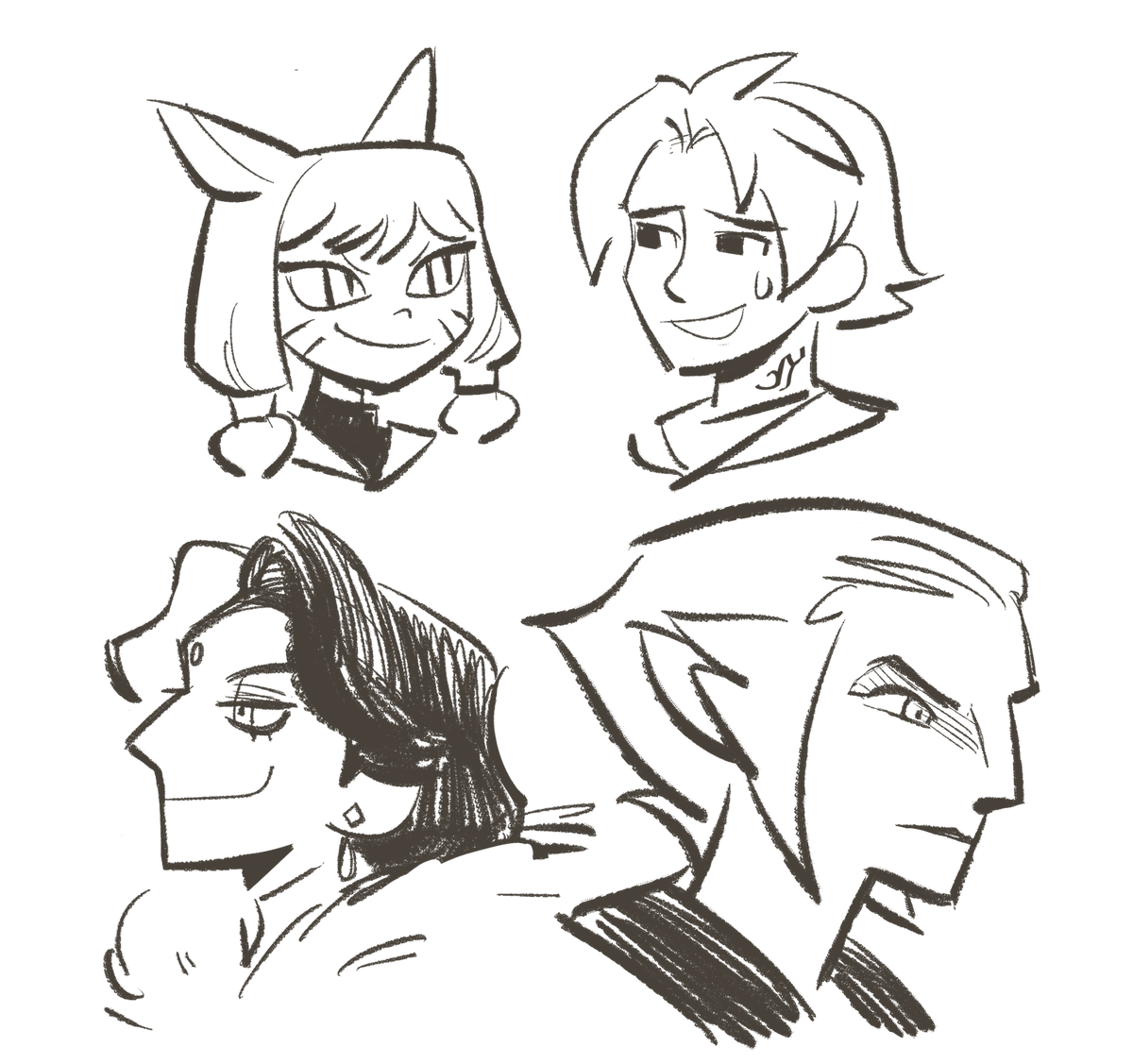 #ffxiv floating heads because i dont have time and energy to draw proper fanart </3 