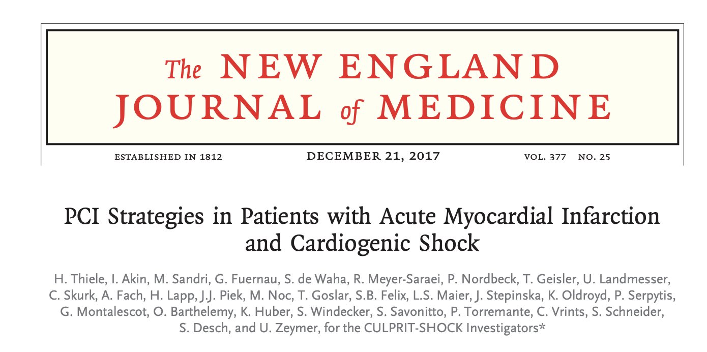 Rohan Khera A Shout Out To Thiele Holger Colleagues For Carrying Out Culprit Shock They Didn T Contend With The Status Quo Their Work Will Meaningfully Impact Lives Of Patients