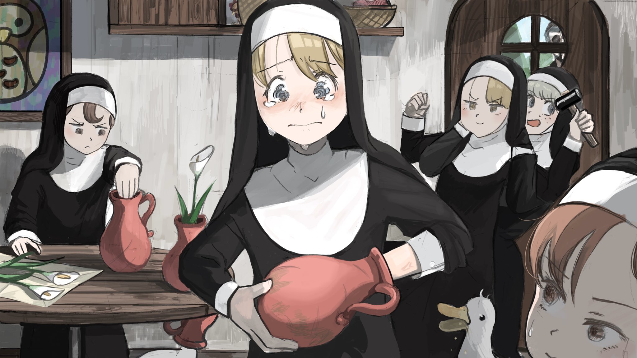 Cute nun Minecraft Skin