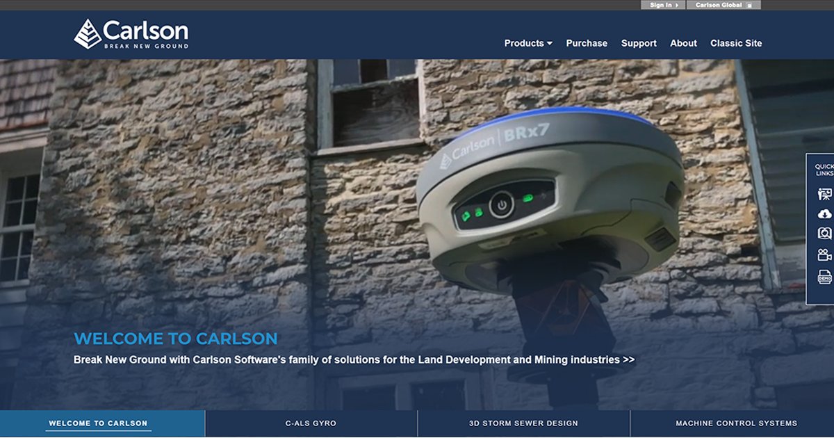 CarlsonSoftware's tweet image. Have you seen the new Carlson website? We put a focus on easy navigation, faster performance, and consistency.

📍 Visit hubs.ly/H0tZlJh0 and see for yourself. 

#website #new #mapping #surveying #survey #mining #machines #lasers #lasermeasurement #civilengineering #gnss