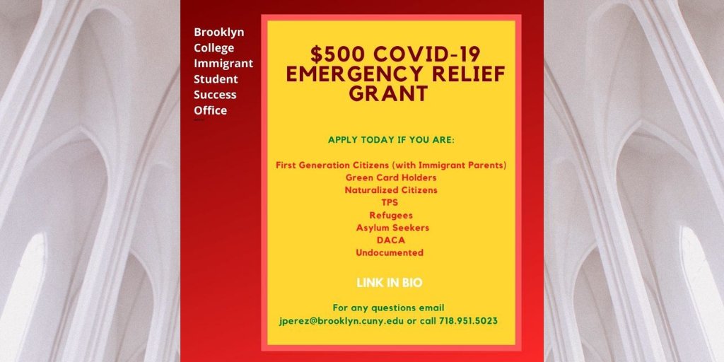 ISSOBC's tweet image. Funds are running out! Calling all BC First Generation Citizens with Immigrant Parents, Green Card Holders, Naturalized Citizens, TPS, Refugees, Asylum Seekers, DACA, Undocumented.
#COVIDRELIEF #supportingstudentsuccess #BCDREAMERS  #DACA #firstgenerationimmigrants #TPS