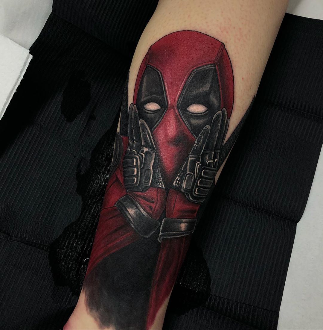 KillerInkTattoo's tweet photo. Awesome #Deadpool #coverup by Ste Cairns with #killerinktattoo supplies!

#killerink #tattoo #tattoos #bodyart #ink #tattooartist #tattooart #deadpooltattoo https://t.co/oEd8xkYLqu