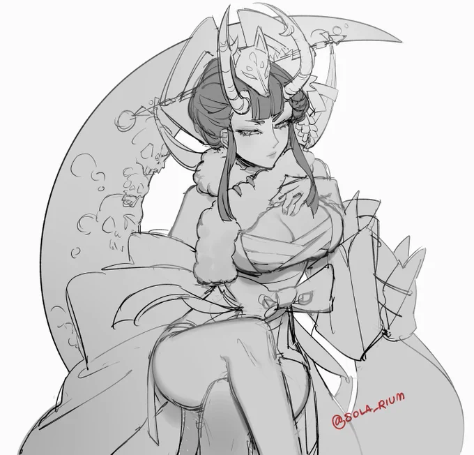 hella busy :( more wip #Onmyoji 