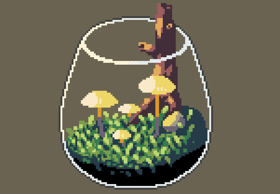 「きのこリウム
#ドット絵 #pixelart 」|おゆざき■𝕆𝕪𝕦𝕫𝕒𝕜𝕚■のイラスト