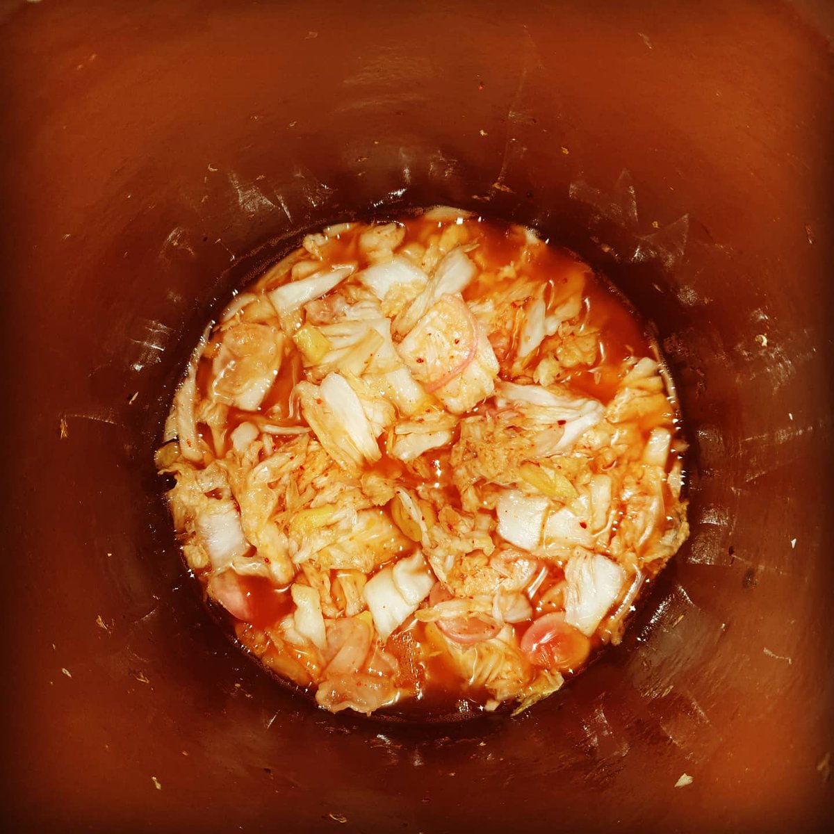 zkocht's tweet photo. Kimchi selbstgemacht Homemade kimchi
Kimchi jikasei 自家製キムチ
#essen #kochen #cooking #food #foody  #kimchiselbstgemacht #kimchi
#kimuchijikasei #自家製キムチ #chinakohl 
#chinesecabbage #hakusai #knoblauch
#garlic #nin'niku #salz #salt #shio
#chilipulver #chili #chiripaudā https://t.co/Irkfc2rW9C