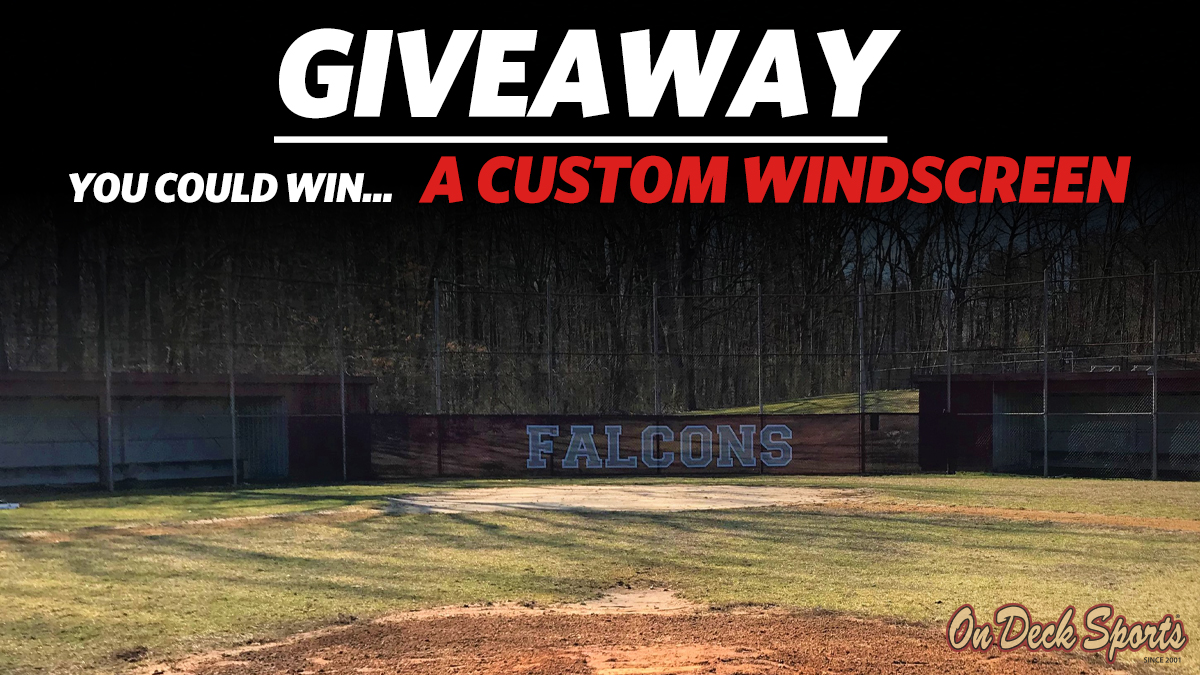 OnDeckSports's tweet photo. 🚨GIVEAWAY ALERT🚨 Win a CUSTOM WINDSCREEN for your field! (up to a $4,500 value!)

How to Enter:
1. Follow @OnDeckSports 
2. Like this post
3. Retweet this post 

Go to our Instagram and Facebook for another entry. Winner will be chosen at random and announced Monday (8/31) https://t.co/HffXnr9lTl