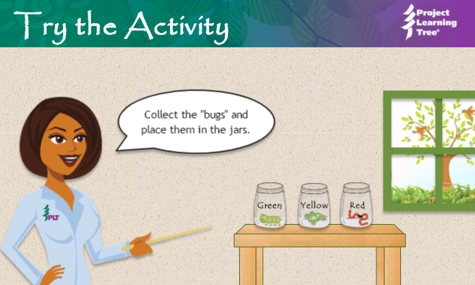 In this free, short PLT simulation, children will pretend to be birds in search of food. 

Have students explore the underlying concepts of camouflage by seeing which color insects will be the easiest for predators to locate in each setting. bit.ly/31QI4hf