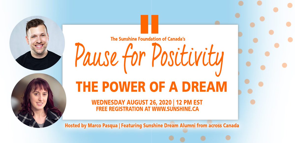 Marco_Pasqua's tweet photo. In just 2 days I'll be hosting The Power of a Dream! Join me for this very special free event as I'll be sharing my personal story of impact w/@SunshineFound &amp; other alumni sharing their dream experiences. REGISTER NOW 👉🏻 https://t.co/0etTM0j3Xn 

#inspiration #positivity #hope https://t.co/zobUPRsjSC