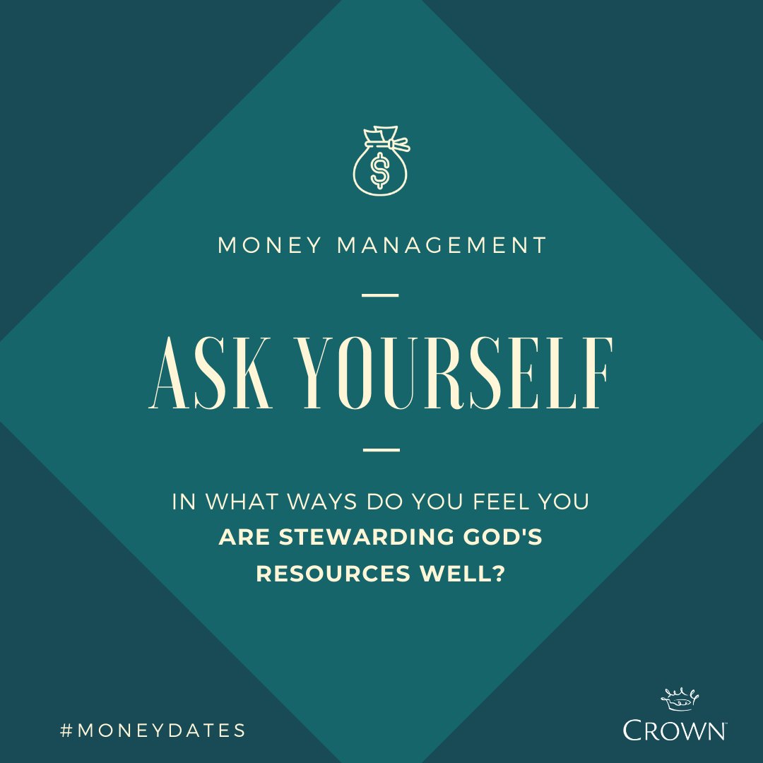 CrownUpdates's tweet image. Self reflection time. 🤔 God made you a manager of His resources - what are you managing well? Crown's Money Dates online course is jam-packed of great reflections like this to help you and your spouse grow united in your finances. 👉buff.ly/38XUKoF #moneydates #finance