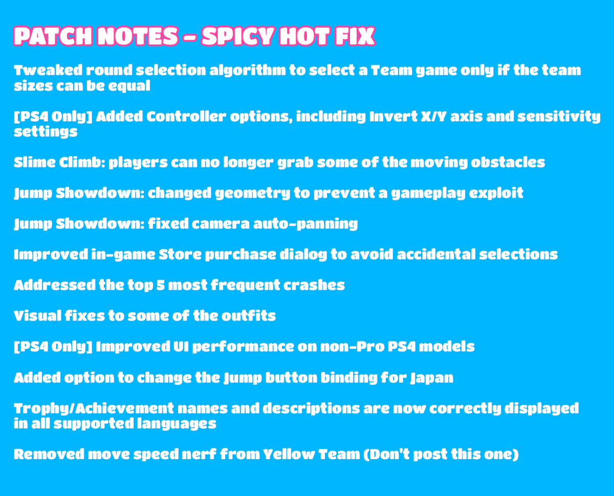 FallGuysUKNews's tweet photo. New #FallGuys Hotfix is live! https://t.co/OWfYY06IAa