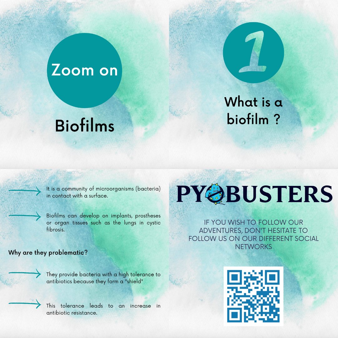 Hi everyone!
Here we are again with a new mini-series! Today we are presenting you the biofilms. 
See you soon fo the second part!
If you want to support our project you can give us a hand by visiting our crowdfunding page: helloasso.com/associations/i…