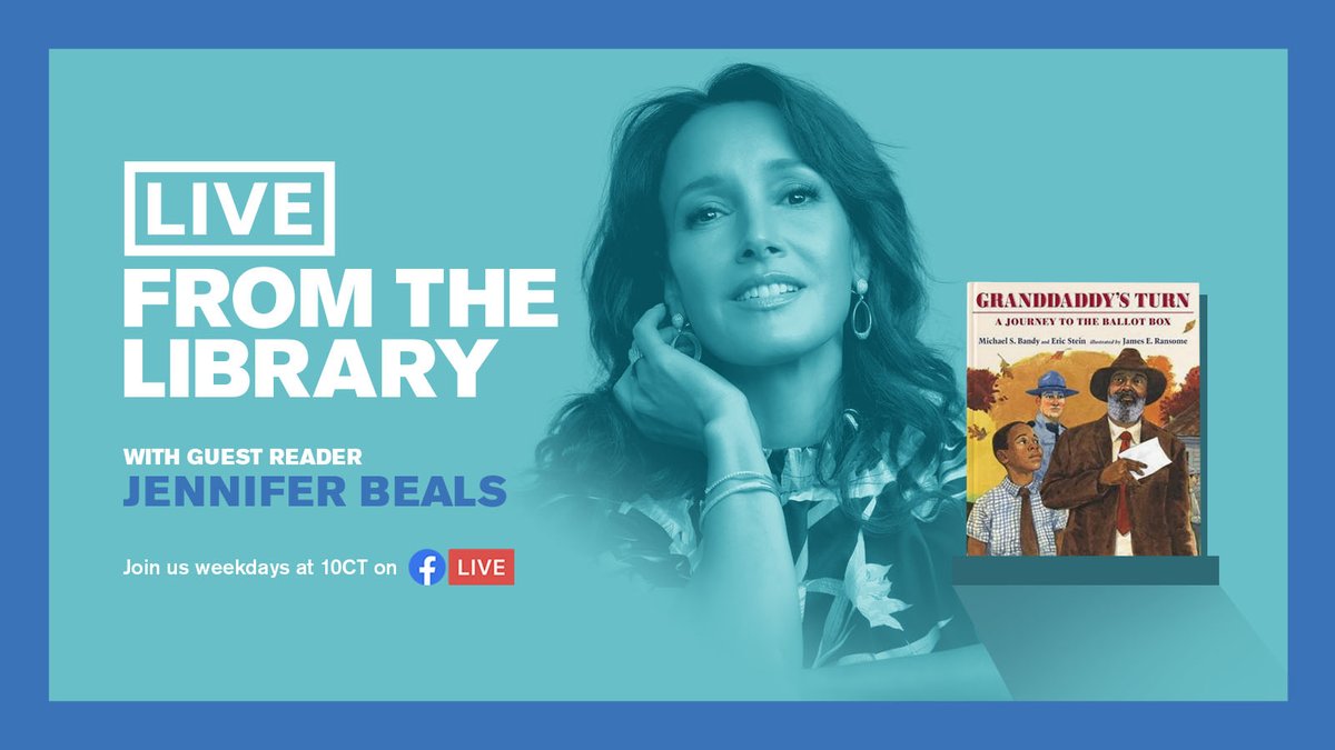 JBealsOnline's tweet image. Watch @jenniferbeals Read Granddaddy&apos;s Turn by @Opelikakid1, a story about the importance of using the voting rights that the generations before you fought for.  From This Morning&apos;s @chipublib&apos;s #LiveFromTheLibrary. 
👇
