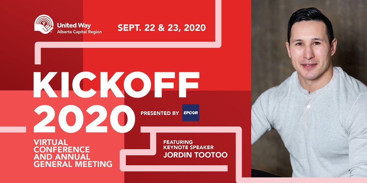 We're taking Kickoff to a whole new level this year! 
The reimagined event will be a digital conference &amp; AGM to engage the community through learning labs, interactive performances, networking, and a keynote from <a href="/JTootoo22/">Jordin Tootoo</a>. Join the fun Sept 22 &amp; 23!
myunitedway.ca/kickoff-confer…