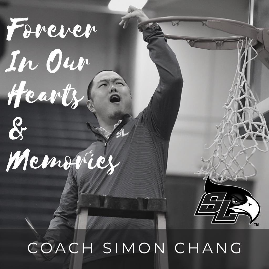 SLSeahawksBball's tweet photo. ⁣Today we honor Coach Simon Chang who passed away unexpectedly last year. ⠀
⠀
He will always be remembered as a good friend, a valued member of the coaching staff and for the lives he impacted on and off of the court. ⠀- Coach Desmond
⠀
💙💚 https://t.co/ZQuuGTDsPG