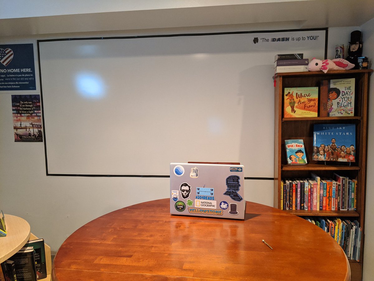 Ok! <a href="/storiestoldinsf/">Jessica Walsh</a> and I are ready to teach from home! <a href="/GrangerIPSD204/">GrangerMiddleSchool</a>