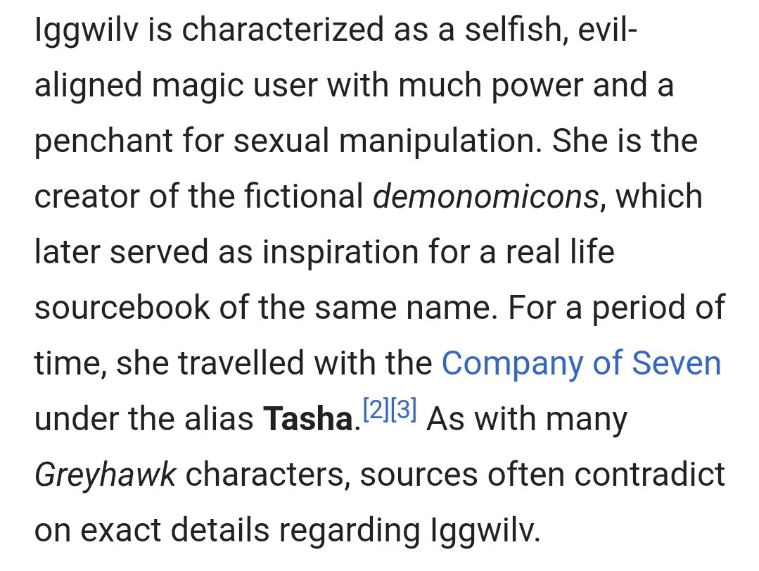 Oh wotc is releasing a book on Tasha?Hey remember how Tasha exists because a girl sent a crayon letter to Gygax and wanted a spell involving laughter and then he wrote the character around it to be an evil seductress