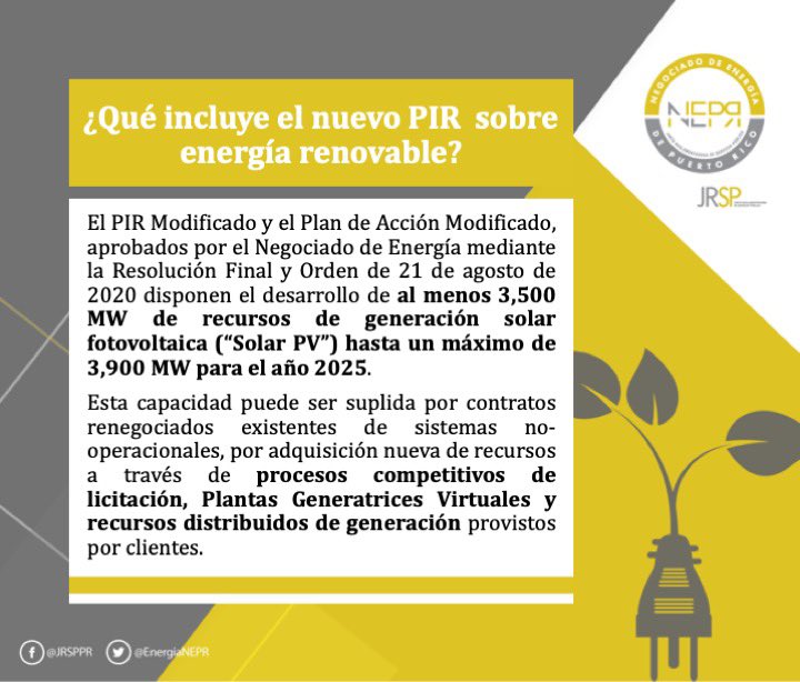 ¿Qué incluye el  #PIR sobre energía renovable?