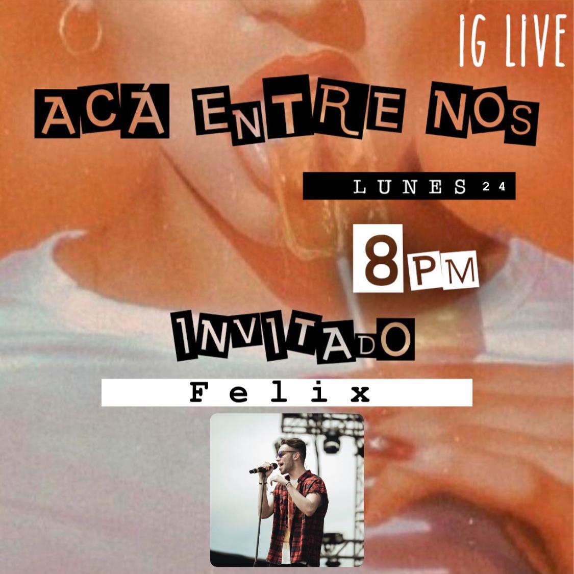 Esta noche no te pierdas #AcáEntreNos de <a href="/Karla_Vallin/">KARLA VALLÍN</a> con <a href="/FelixIniguez/">Félix</a> de <a href="/FelixyGil_/">Félix y Gil</a> como invitado. ¡Únete a las 8:30 pm por Instagram live!

instagram.com/karla_vallin