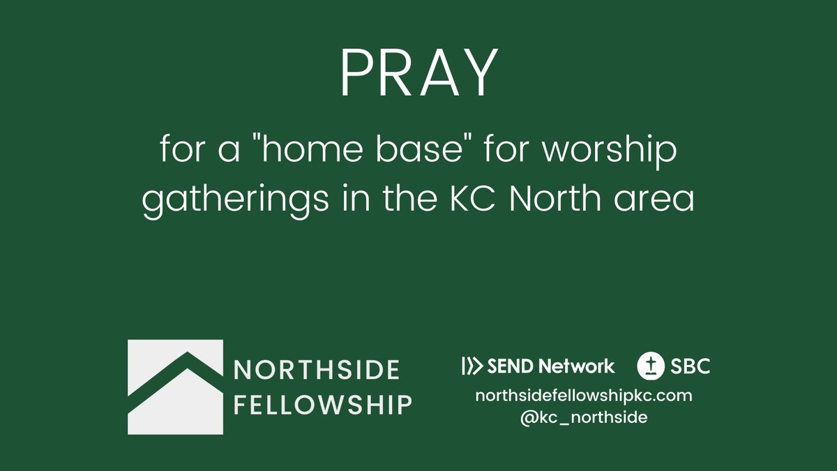 Northside Fellowship KC (@kc_northside) on Twitter photo God has been providing space for monthly worship gatherings this fall!
Pray that He will partner Northside with another congregation or organization to provide a "home base" for worship gatherings as we move through the fall and into the launch of weekly gatherings in 2021. God has been providing space for monthly worship gatherings this fall!
Pray that He will partner Northside with another congregation or organization to provide a "home base" for worship gatherings as we move through the fall and into the launch of weekly gatherings in 2021.