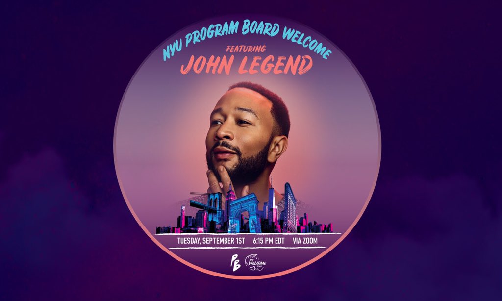 New York University On Twitter Johnlegend Will Be The Special Guest At Nyupb S Welcome Event On September 1 It S Open To All Students Register Https T Co F0iuu6hfjm Https T Co Qc8oxzb3hu