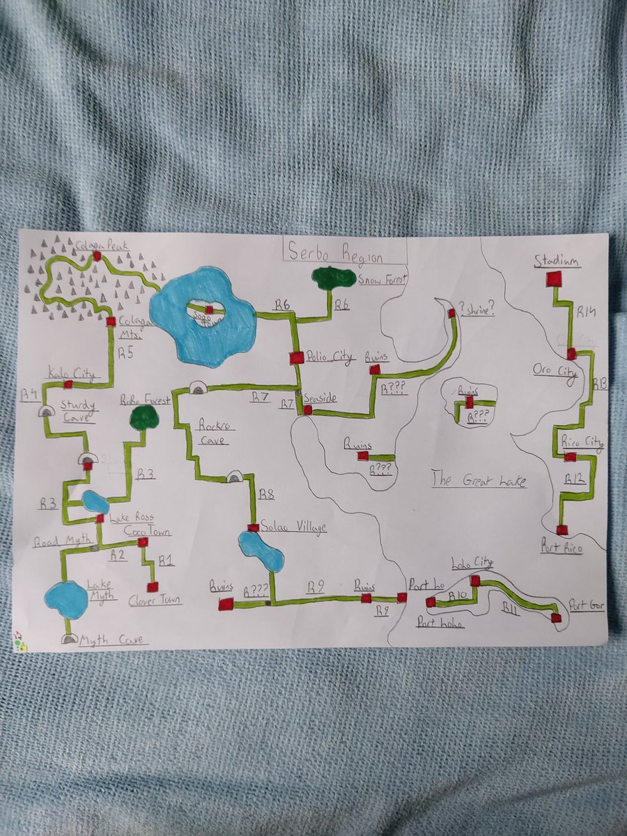 My try on my own pokemon region