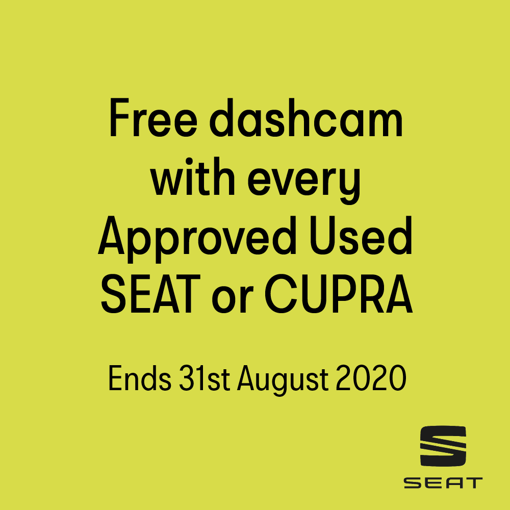Don't miss out - final week to receive a free dashcam with every Approved Used SEAT or CUPRA purchase! 
Check out our Approved Used vehicles on our website or call 01462 686341 to speak to our product advisors. 
letchworthseat.co.uk/used-cars/
#LetchworthSEAT #SEAT #CUPRA #ApprovedUsed
