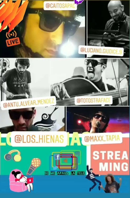 caitosapag's tweet photo. #loshienas #2020 #streaming #semeapagolatele #pandemiadelorto 
#moma #argentina #envivodeverdad
Viernes 28 de agosto 
21 30 hs https://t.co/vrqoFA8SNG