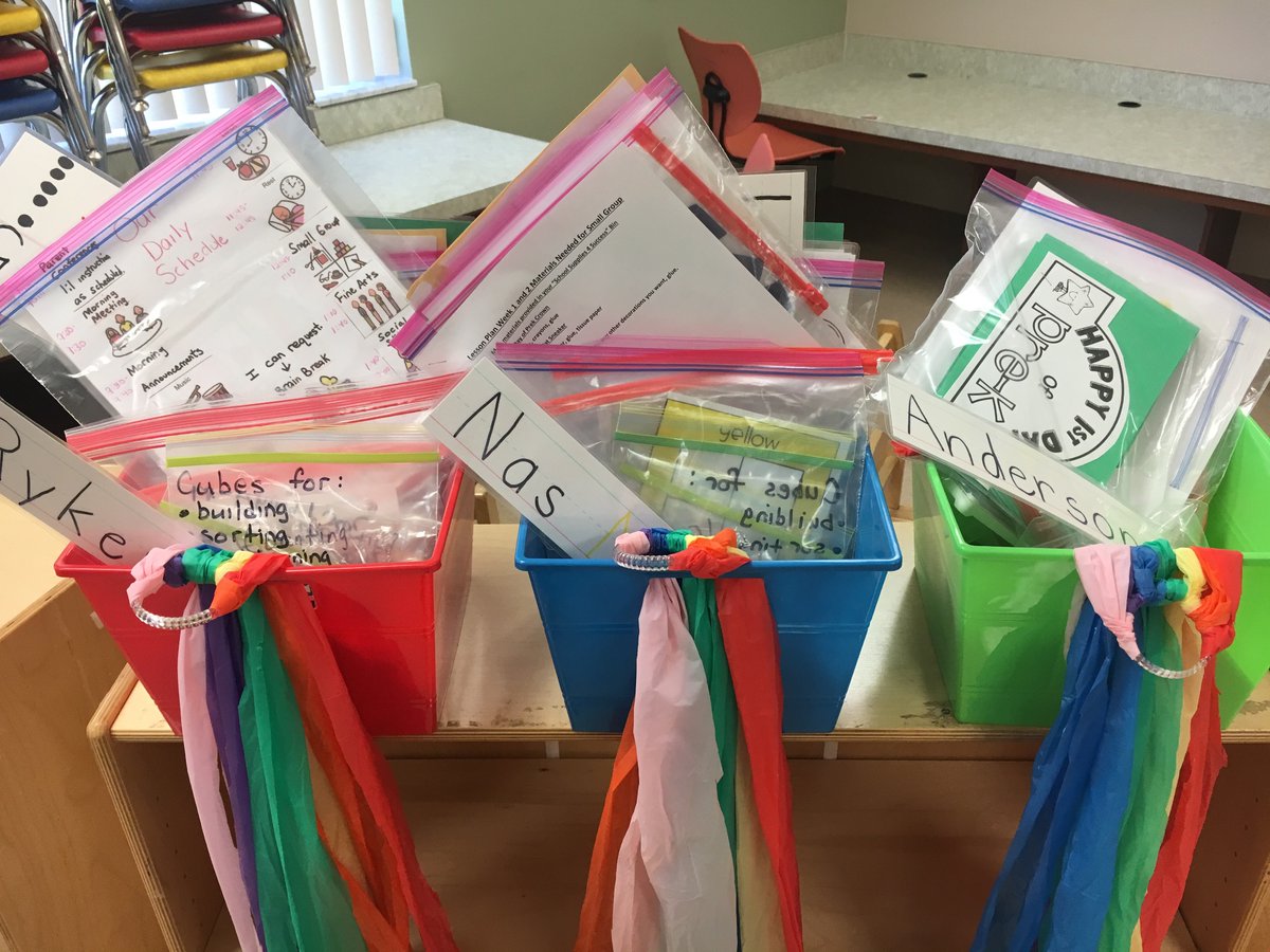 MicheleMug1019's tweet photo. My student’s “Supplies4Success” bins are ready!! PreK is going to have a fantastic year!! https://t.co/VLXIcrc0Zw