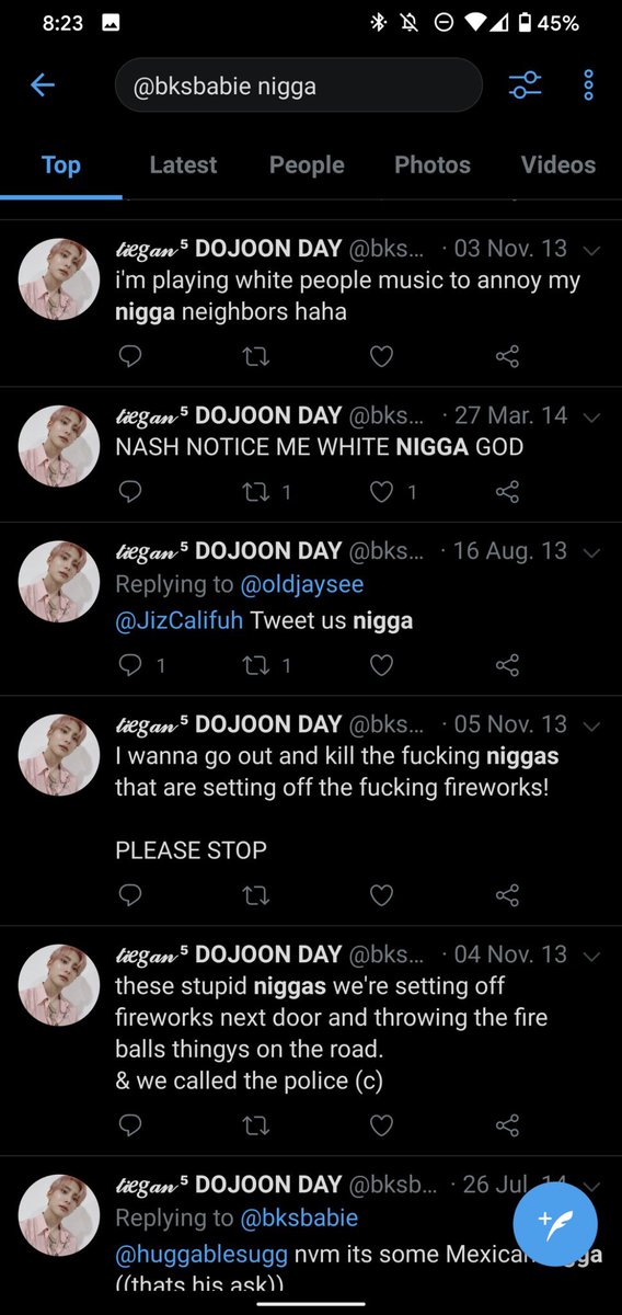 not her being white and not mlm... saying slurs she cannot reclaim.... embarrassing goodnight