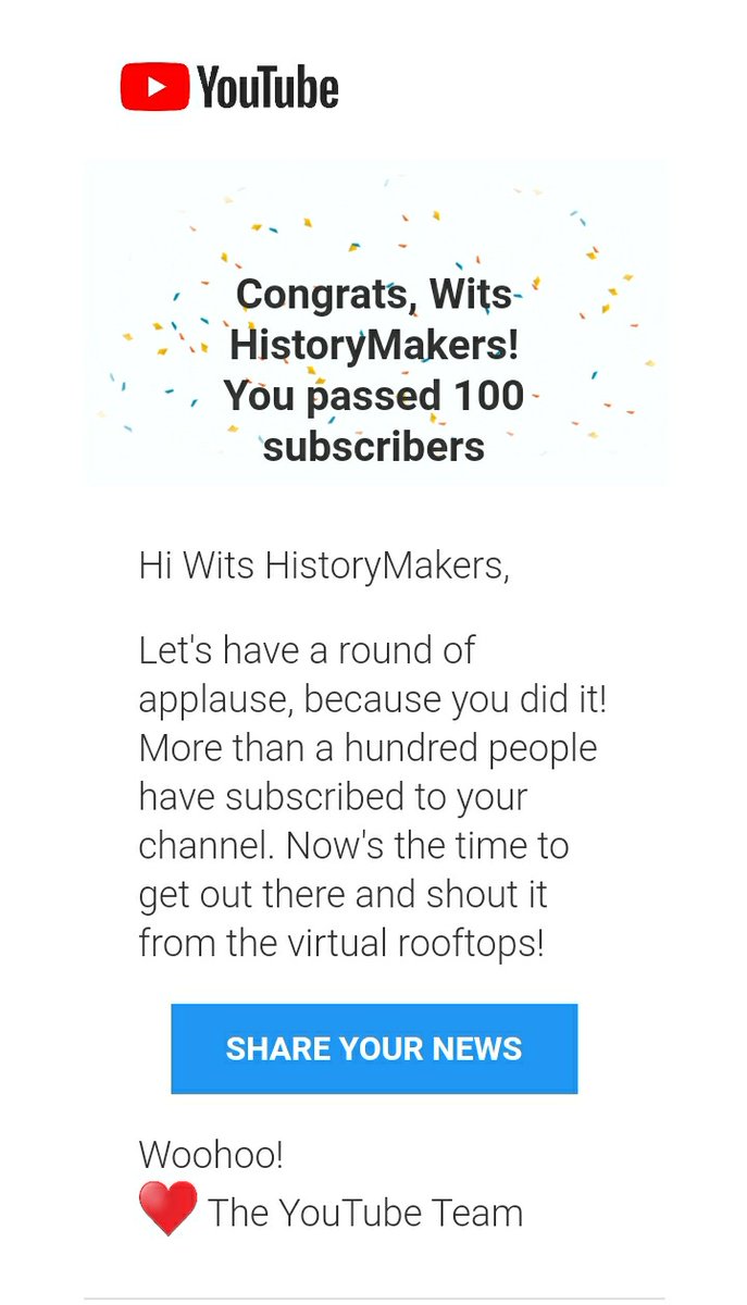 HistoryMakers_W's tweet photo. Thank you for the 100 Subscribers 🥳🥳😁
Catch our Webinar with @AllanGrayOrbis incase you missed it🤗 Don't forget to subscribe and share !
https://t.co/lBFjTu6zfV
#LearningWithHistoryMakers
#AddictedToProgress https://t.co/gvRXpxwJYp