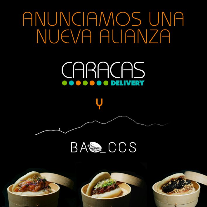 CcsDeliv's tweet photo. Nos complace anunciarles la nueva alianza entre @bao_ccs
y @ccs.deliv , en donde podrás comprar sus ya famosos panes Bao y sus exquisitos PULLED PORK BAO, y nosotros lo llevaremos a tu casa.  #ccsdeliv #delivery #baoccs #pulledporkbao #panbao #baozi #baobuns #streetfootcaracas https://t.co/hYd4x3OYFb