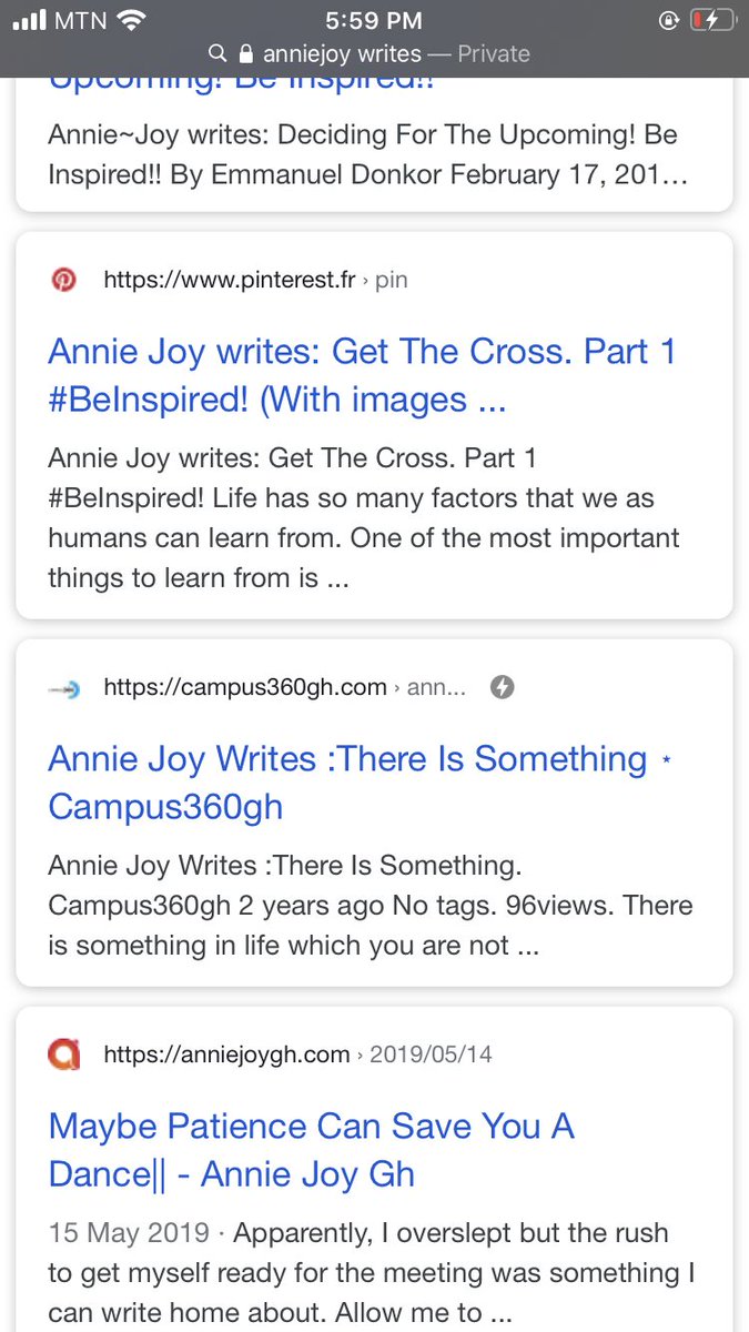 realanniejoy's tweet photo. You can google AnnieJoy writes! Soo many articles will pop up. You can also google Annabella Ohene Djan to read my few journalism related pieces! 

And you can follow me on all social media platforms at @realanniejoy! https://t.co/bjWVVOOK7w