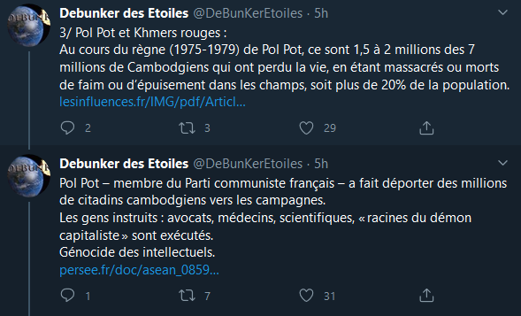 On passe au Pol-Pot le despote, une ordure sans nom, peu de communistes diront le contraire. D’ailleurs le de bunker, si renseigné sur le communisme sait quel pays a arrêté son génocide en lui menant la guerre ?