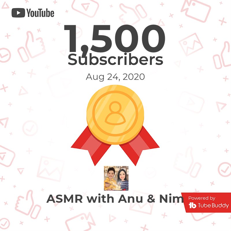 Thanks to all these beautiful 1500 people! 😍🙋🏻‍♀️🙋‍♂️💜
#1500subscribers #milestone #asmrchannel #mukbangchannel #subscribers #subscribe #sub #youtube #youtuber #youtubers #youtubechannel #subscriber #subscriberyoutube #subscribersyoutube #followers #youtubevideos #smallyoutuber