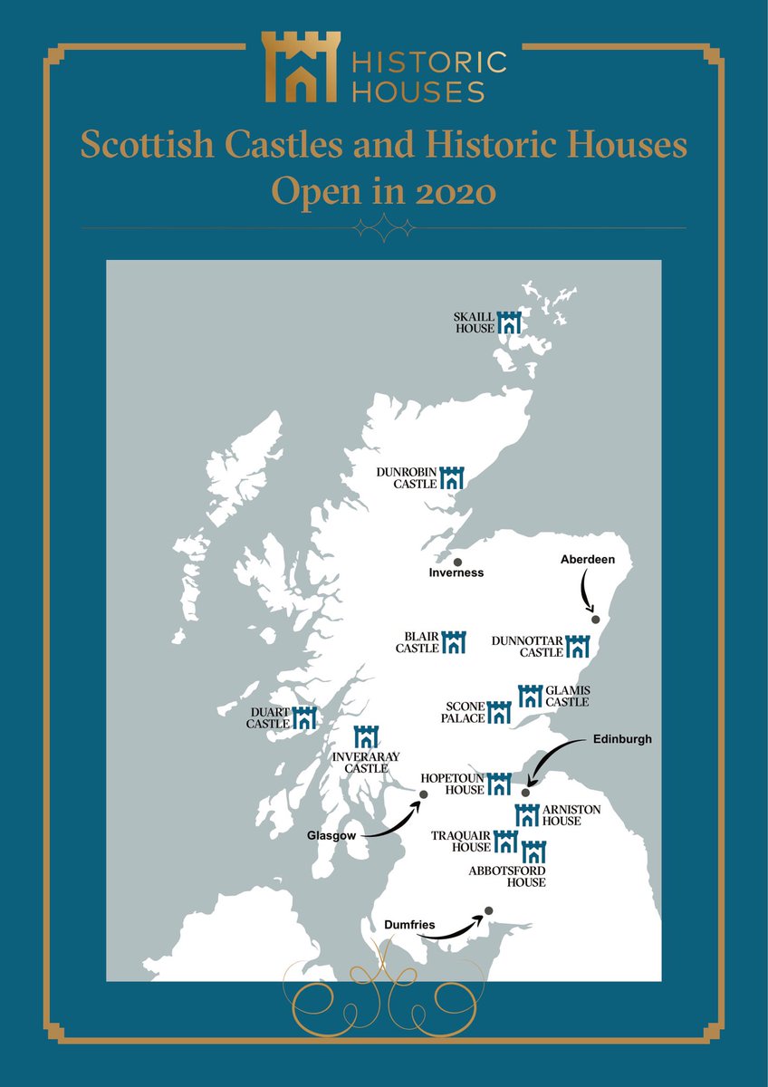 If you are a @Historic_Houses member, here are the other properties in Scotland that are open 🥳 🏰 Thank you all who visited us this week. To those who are yet to visit us, we looking forward to welcoming you to Inveraray ☺️