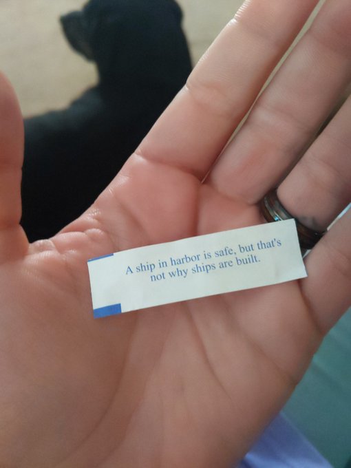 My fortune... Just a friendly reminder from the universe... 😏 https://t.co/dlIwWeGRYQ