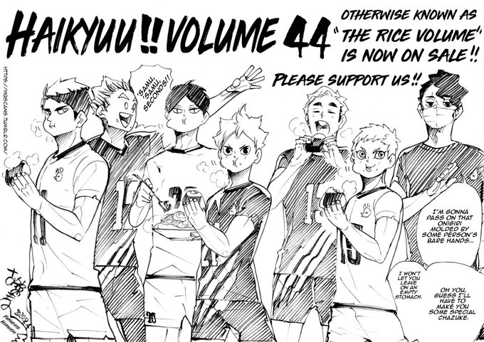 Haikyū!! vol.44 promotion sketch
Translated by : https://t.co/74lA596qtv 