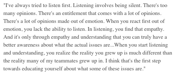 A thoughtful answer from <a href="/AaronRodgers12/">Aaron Rodgers</a>