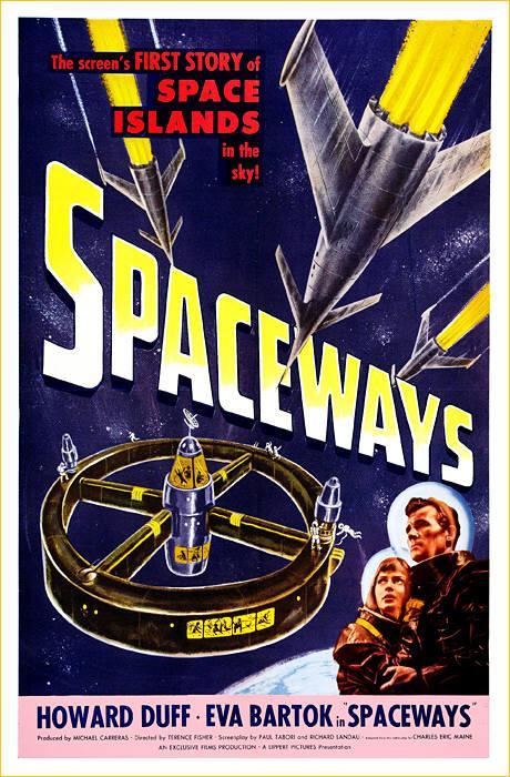 42. SPACEWAYS (1953)A veces la CF es un marco para otro tipo de historia, como en este film británico donde un triángulo amoroso se convierte en misterio criminal durante el lanzamiento de un satélite artificial. La única respuesta se hallará en una misión para recuperarlo.