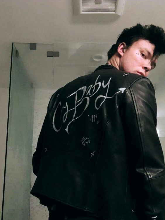 Ashton Irwin and Calum Hood in leather jackets because I miss Cashton; a thread