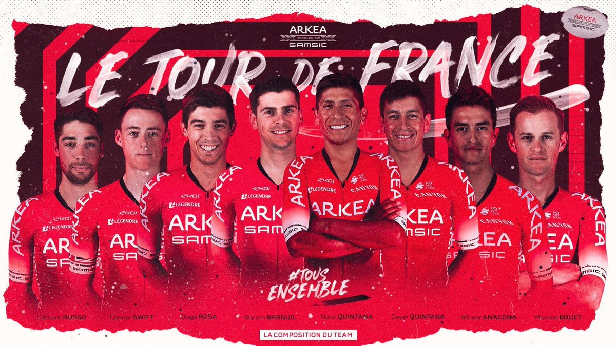 Je suis fier de vous annoncer ma participation au prochain <a href="/LeTour/">Tour de France™</a>
Merci à mon équipe @Arkea_Samsic pour la confiance 
Le départ de Nice s’annonce grandiose 🔥😍 Hâte !!! #TDF2020