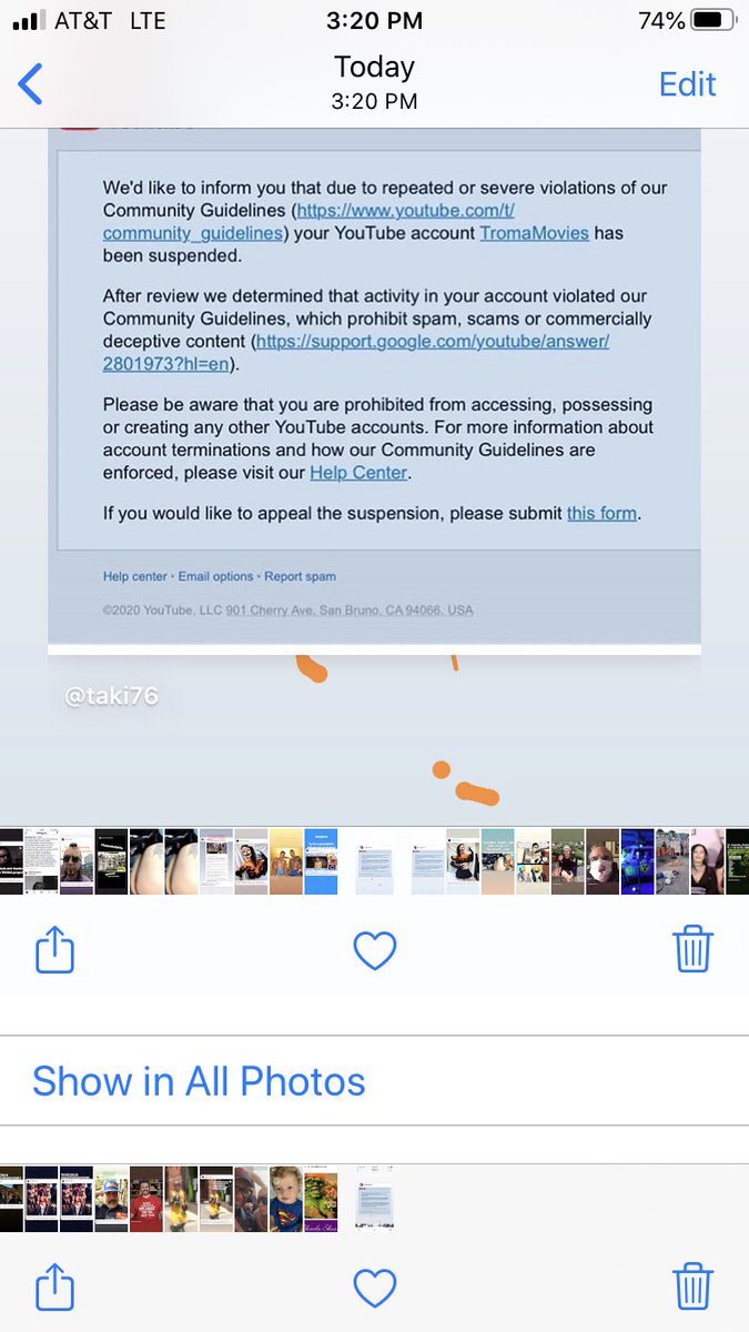 Fuck <a href="/youtube/">YouTube</a> &amp; it’s so called COMUNITY STANDARDS! #facism #NetflixPedofilia We r a 47 trails highly respected INDIE STUDIO &amp; r looking into a lawsuit! #youtubechannel Meanwhile help us by subscribing @watchTromaNow We’ll show em COMMUNITY STANDARDS alright !! @watchTromaNow