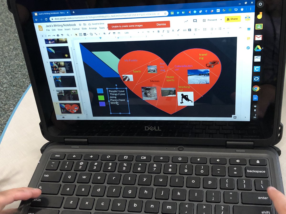 MrsKnipper's tweet photo. Writing notebooks turned digital this year. ❤️ Maps today! #coolthingsatSES https://t.co/z1NNbVWrnt